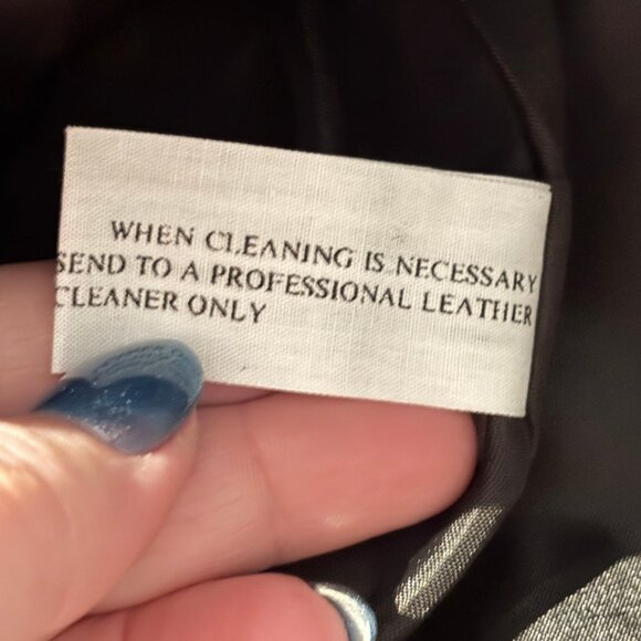 Vintage 80s Sarah Morgan black 100% Leather Suede high waist mini skirt sz 11/12 - Picture 7 of 10